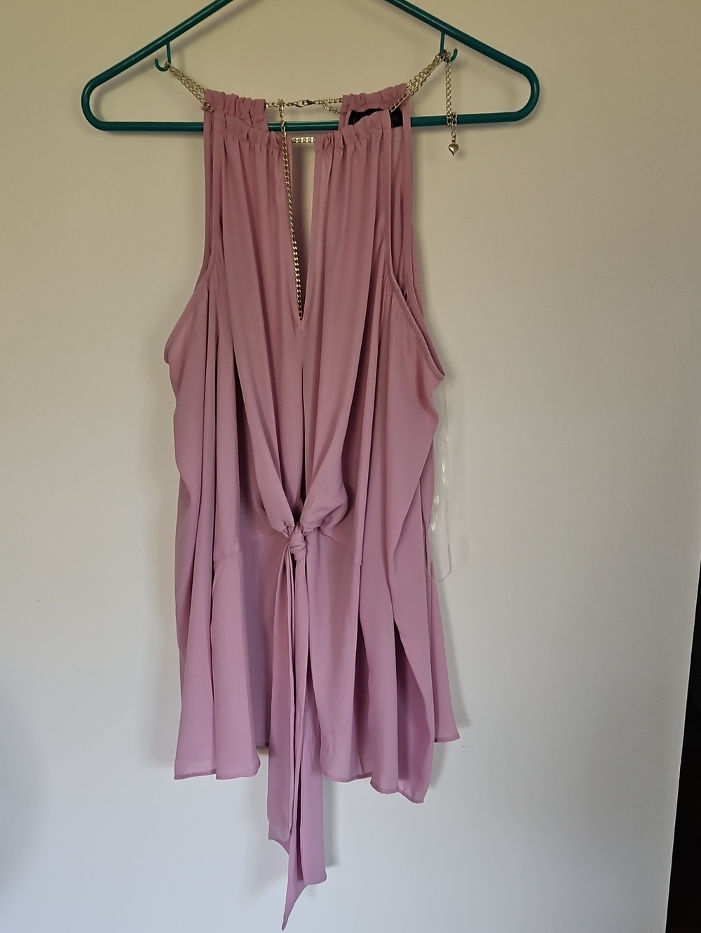 Bold Element Women’s Sleeveless Knot-Front Top in Dusty Rose